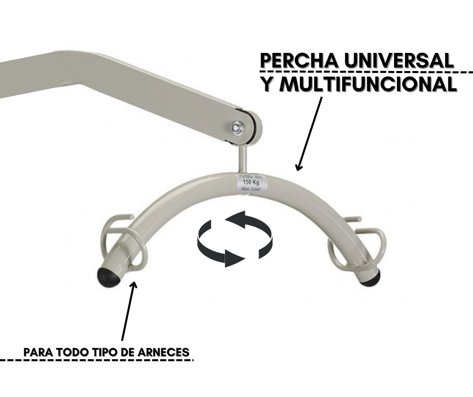 Grúa eléctrica Vassilli con arnés para pacientes