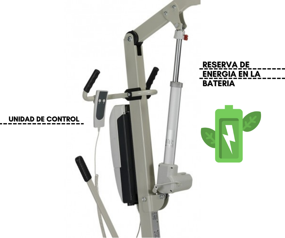 Grúa eléctrica Vassilli con arnés para pacientes