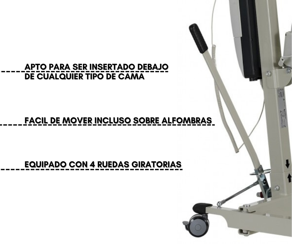 Grúa eléctrica Vassilli con arnés para pacientes