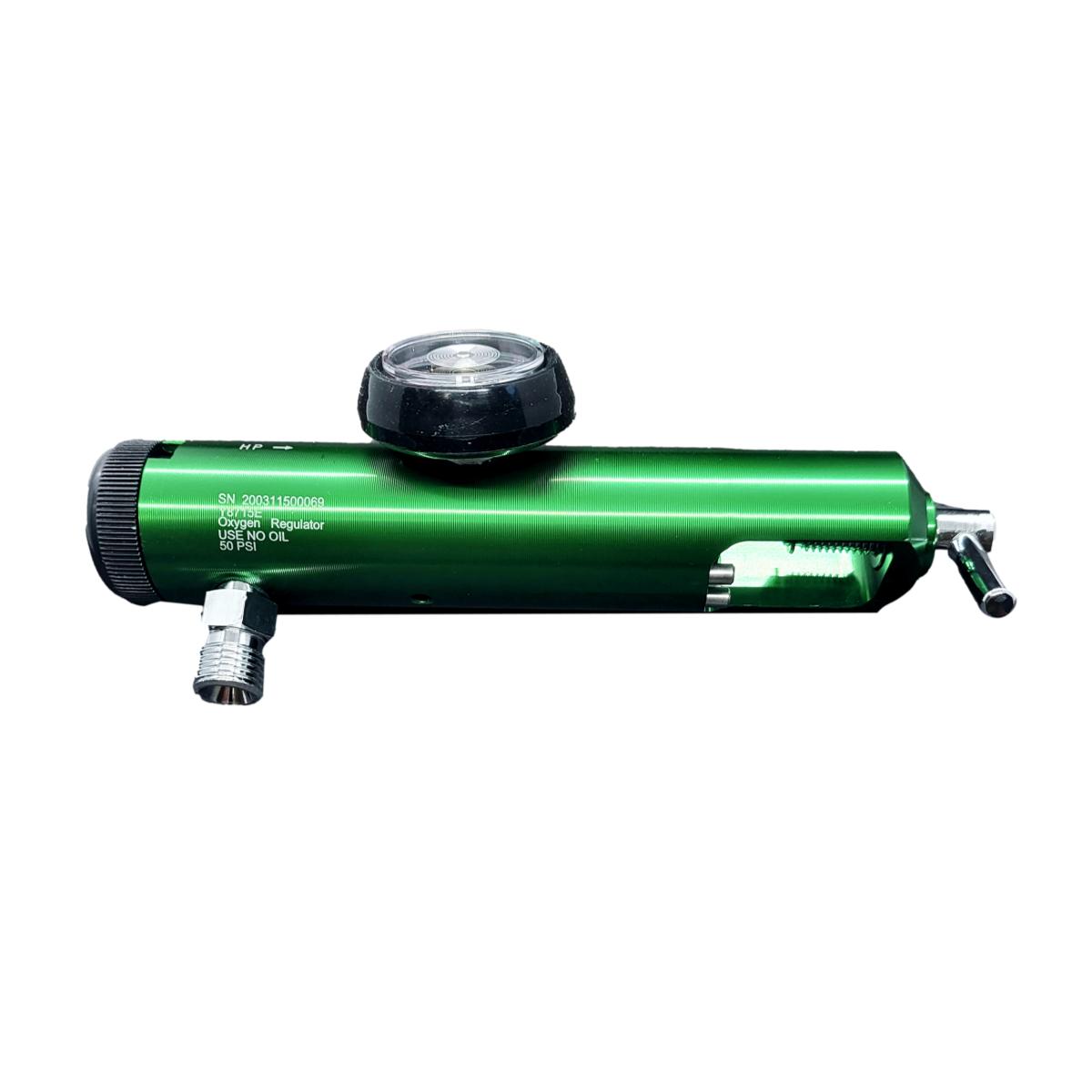 Regulador Click Largo Para Control De Oxígeno Tanque Tipo E.