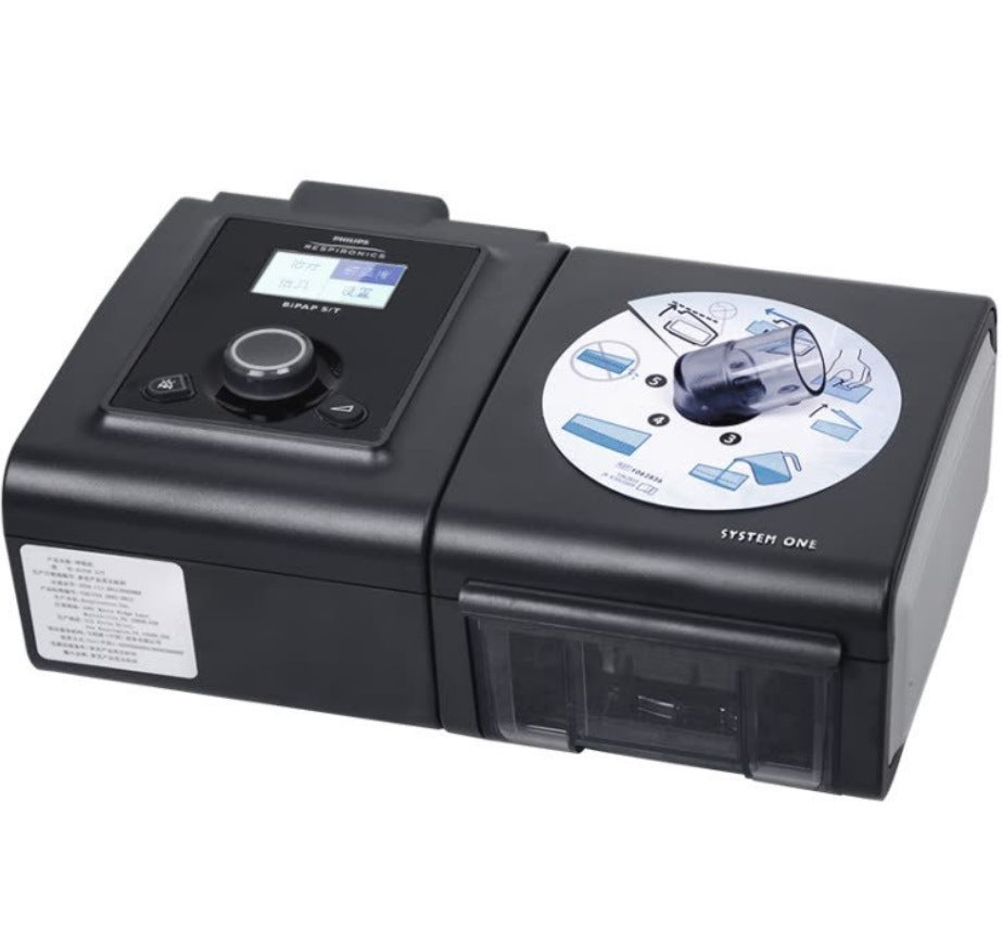 BIPAP ST System One Respironics, mascarilla.