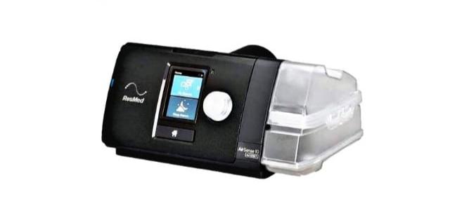Cpap Automático S10 AirCurve Resmed Para Apnea De Sueño, mascrilla y tubo térmico.