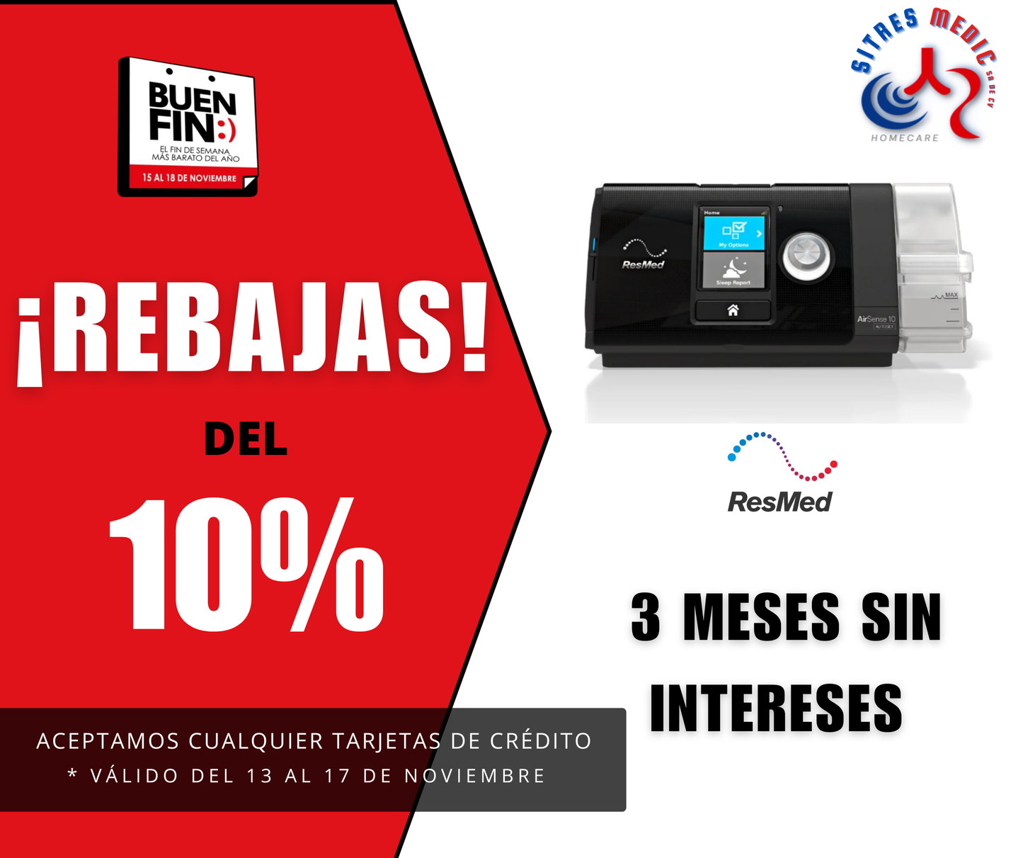 Cpap Automático S10 AirCurve Resmed Para Apnea De Sueño. (Demo)