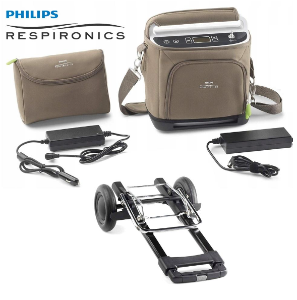 Renta concentrador portátil de oxígeno Simply Go respironics.