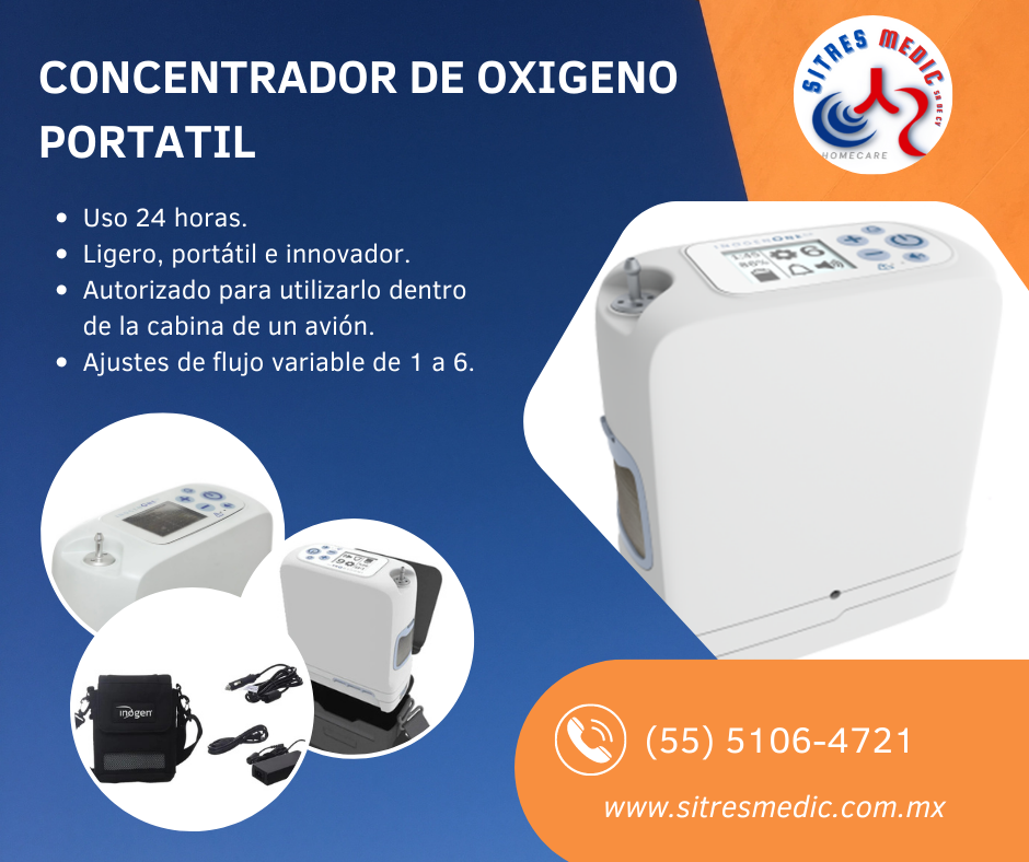 Concentrador portátil Inogen one G5.